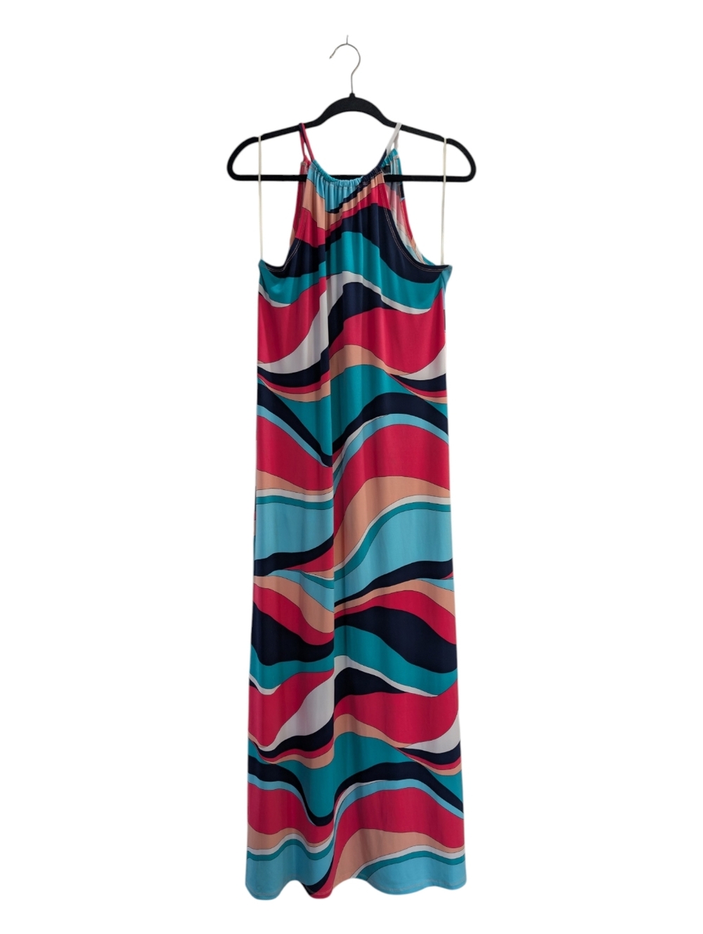 Trina Turk Milian Wave-Print Maxi Dress - Picture 4 of 10